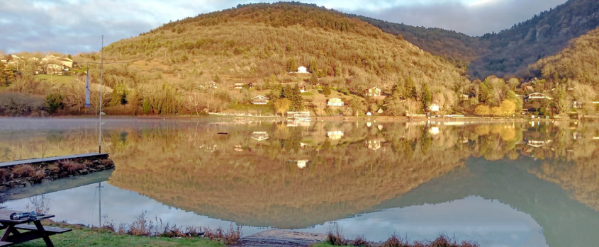 Vue de l'Ain depuis notre base RCVA